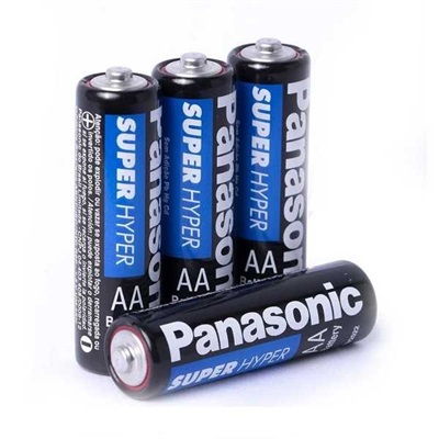 Pilha Comum Pequena AA Super Hyper 4 UN Panasonic