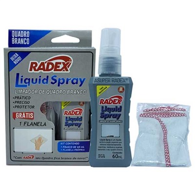 Limpador para Quadro Branco Radex Liquid Spray 60ml 1 UN