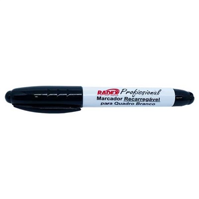 Pincel Marcador Radex Quadro Branco Preto C/Clip 1 UN