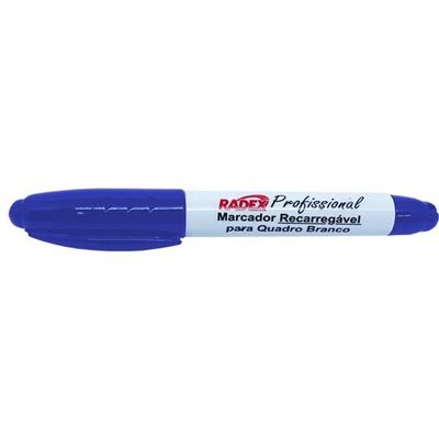 Pincel Marcador Radex Quadro Branco com Clip Azul 1 UN