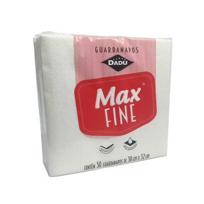 Guardanapo Dadupack Folha Simples Max Fine 30x32cm PT 50 FL