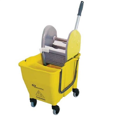 Balde com Espremedor Bralimpia Doblô 30L Amarelo 1UN