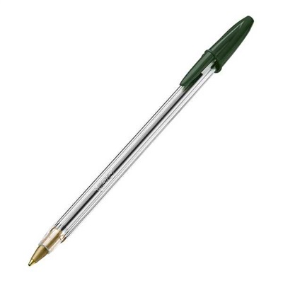 Caneta Esferográfica BIC Cristal Ponta Média 1mm Verde 1 UN