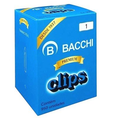 Clips Galvanizado Bacchi Nº1 CX C/950 UN