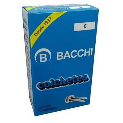 Colchetes Bacchi Nº 6 30mm CX 72 UN