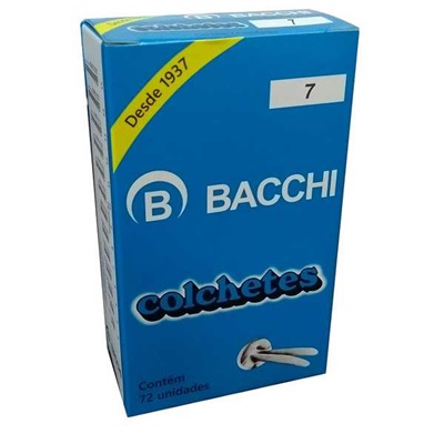Colchetes Bacchi Nº 7 35mm CX 72 UN