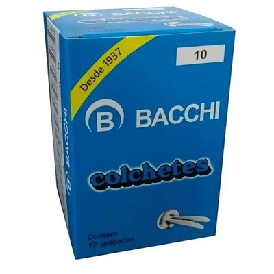 Colchetes Bacchi Nº 10 50mm CX 72 UN