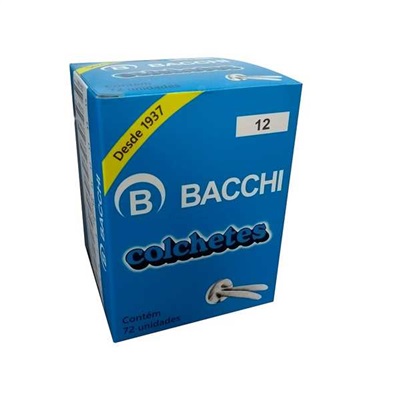 Colchetes Bacchi Nº 12 60mm CX 72 UN