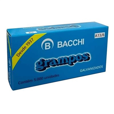 Grampo Galvanizado Bacchi Rapid A 13/8 Caixa 5000 UN