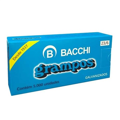 Grampo Galvanizado Bacchi Enak 6 23/6 Caixa 5000 UN