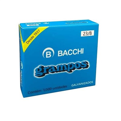 Grampo Galvanizado Bacchi Enak 08 23/8 Caixa 1000 UN