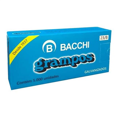 Grampo Galvanizado Bacchi Enak 08 23/08 Caixa 5000 UN