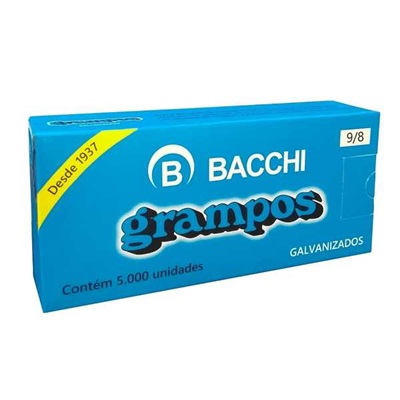 Grampo Galvanizado Bacchi 9/8 Caixa 5000 UN