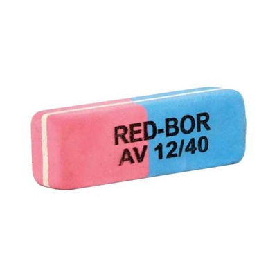 Borracha Bicolor Red Bor Vermelha e Azul 1 UN