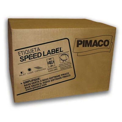 Etiqueta Adesiva Pimaco Ref 61082 InkJet e Laser Carta 33,9x101,6mm Branco 14000 UN