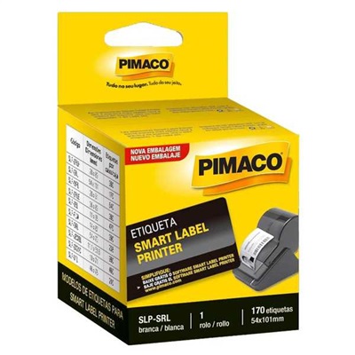 Etiqueta em Rolo Pimaco Ref SLP-SLR Smart Label Printer 54x101mm CX 170 UN