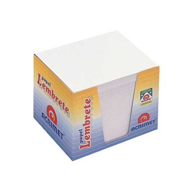 Bloco para Rascunho Acrimet Cubo 750 FL Branco 1 UN
