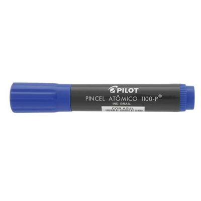 Pincel Marcador Pilot Permanente Atômico Ponta Chanfrada Azul Recarregável 1100-P 1 UN