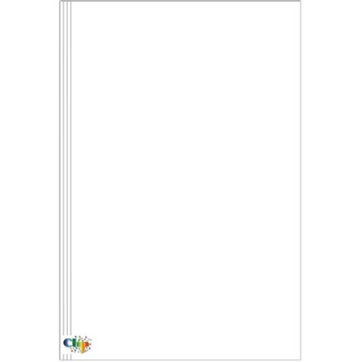 Pasta com Grampo Clipcolor Ofício Trilho Plástico Cartão Duplex 235x340mm Branco 1 UN