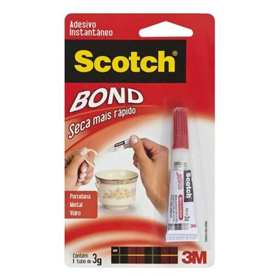 Adesivo Instantâneo Scotch Bond 3M 3g 1 UN
