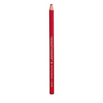 Lápis Mitsubishi Sertic Dermatográfico Vermelho 1 UN