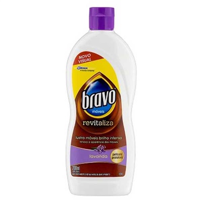 Lustra Móveis Bravo Máximo Brilho Perfumado Lavanda 200ml 1 UN