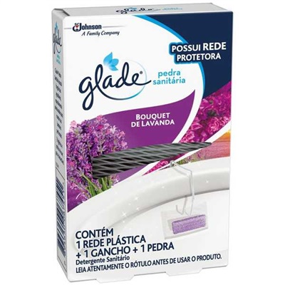 Pedra Sanitária Glade 25g Bouquet de Lavanda com Suporte 1 UN