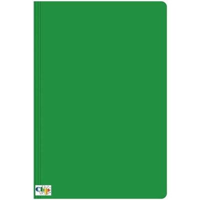 Pasta com Grampo Clipcolor Ofício Trilho Plástico Cartão Duplex 235x340mm Verde 1 UN