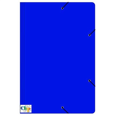 Pasta Elástico Aba Clipcolor Ofício Duplex Azul 230x340mm 1 UN