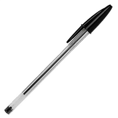 Caneta Esferográfica BIC Cristal Ponta Média 1mm Preta 1 UN