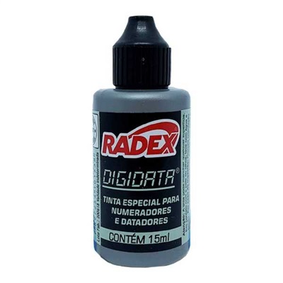 Tinta para Numerador e Datador Radex 15ml Preto 1 UN