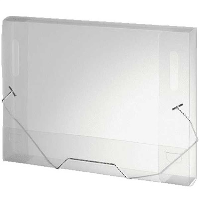 Pasta Plascony Aba Elástico Ofício Cristal 335x245x40mm 1 UN