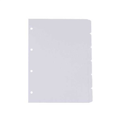 Divisória Fichário Jotapel 4 Furos 6 Projeções Branca 21x29,7cm 1 UN