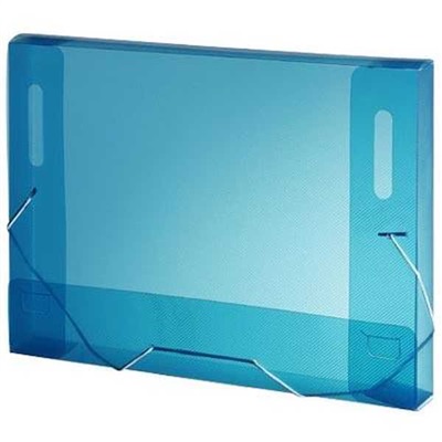 Pasta Plascony Aba Elástico Ofício Azul 335x245x40mm 1 UN