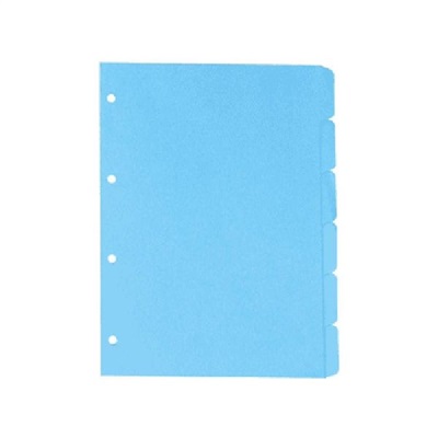 Divisória Fichário 4 Furos 6 Projeções Azul 21,5x31,5cm Jotapel