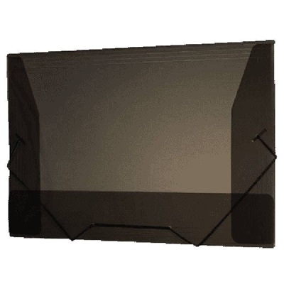 Pasta Plascony Aba Elástico Ofício Fumê 335x235mm 1 UN