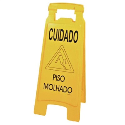 Cavalete Sinalização Bralimpia Cuidado Piso Molhado 1 UN