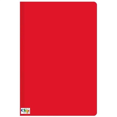 Pasta com Grampo Clipcolor Ofício Trilho Plástico Cartão Duplex 235x340mm Vermelho 1 UN