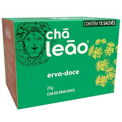 Chá Leão de Erva Doce Sachês Envelopados 24g CX 15 UN