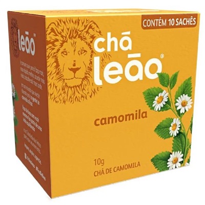 Chá Leão de Camomila Sachês 10g CX 10 UN