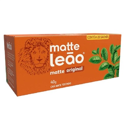 Chá Leão Matte Original Sachês 40g CX 25 UN