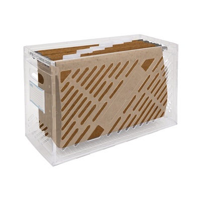Organizador DelloColor com 6 Pastas Suspensas Kraft Cristal 1 UN