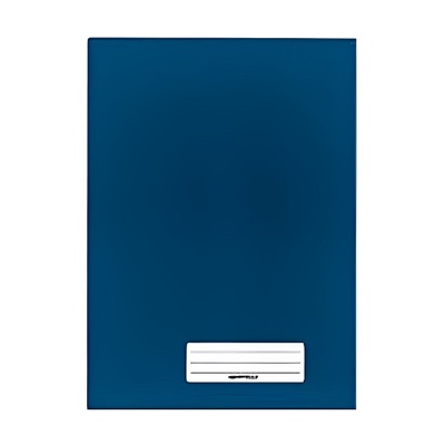 Caderno 1/4 Brimpress Brochura Capa Dura 140x 200mm Azul 48 FL 1 UN