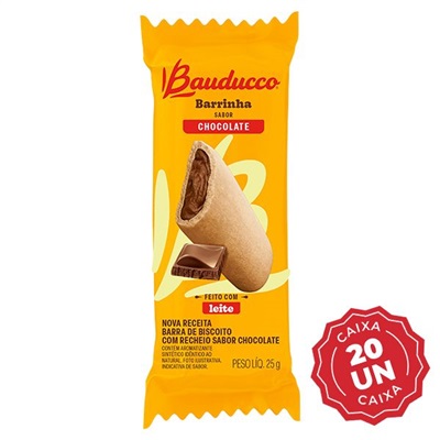Barrinha de Chocolate Bauducco 25g CX C/20 UN