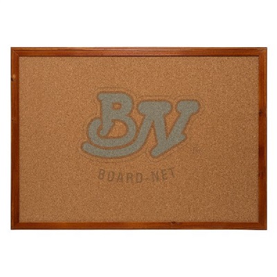 Quadro de Aviso Board Net Cortiça e Madeira Mogno 60x90cm 1 UN