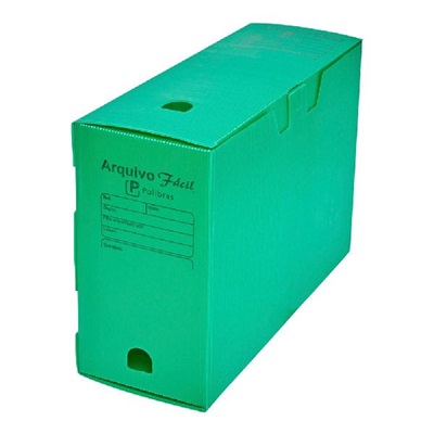 Arquivo Morto Polibras Ofício Polionda 350x135x245mm Verde 1 UN