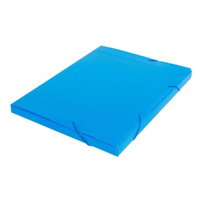 Pasta Polionda Ofício Polibras  245x20x335mm Azul 1 UN