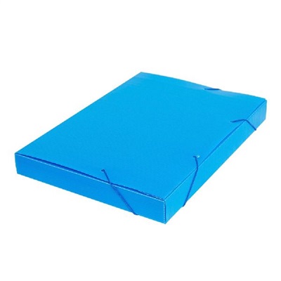 Pasta Polionda Ofício Polibras 245x35x340mm Azul 1 UN