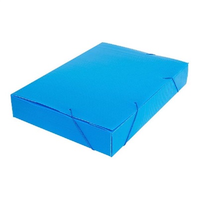 Pasta Polionda Ofício Polibras 245x55x340mm Azul 1 UN