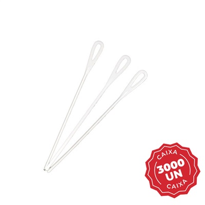 Mexedor de Plástico Gool para Chá e Drink Branco 10,5CM CX C/3000 UN